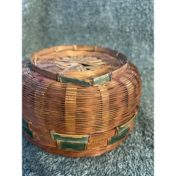 Original Chinese Tea Basket Circa Early 1900s - Picture 6 of 10